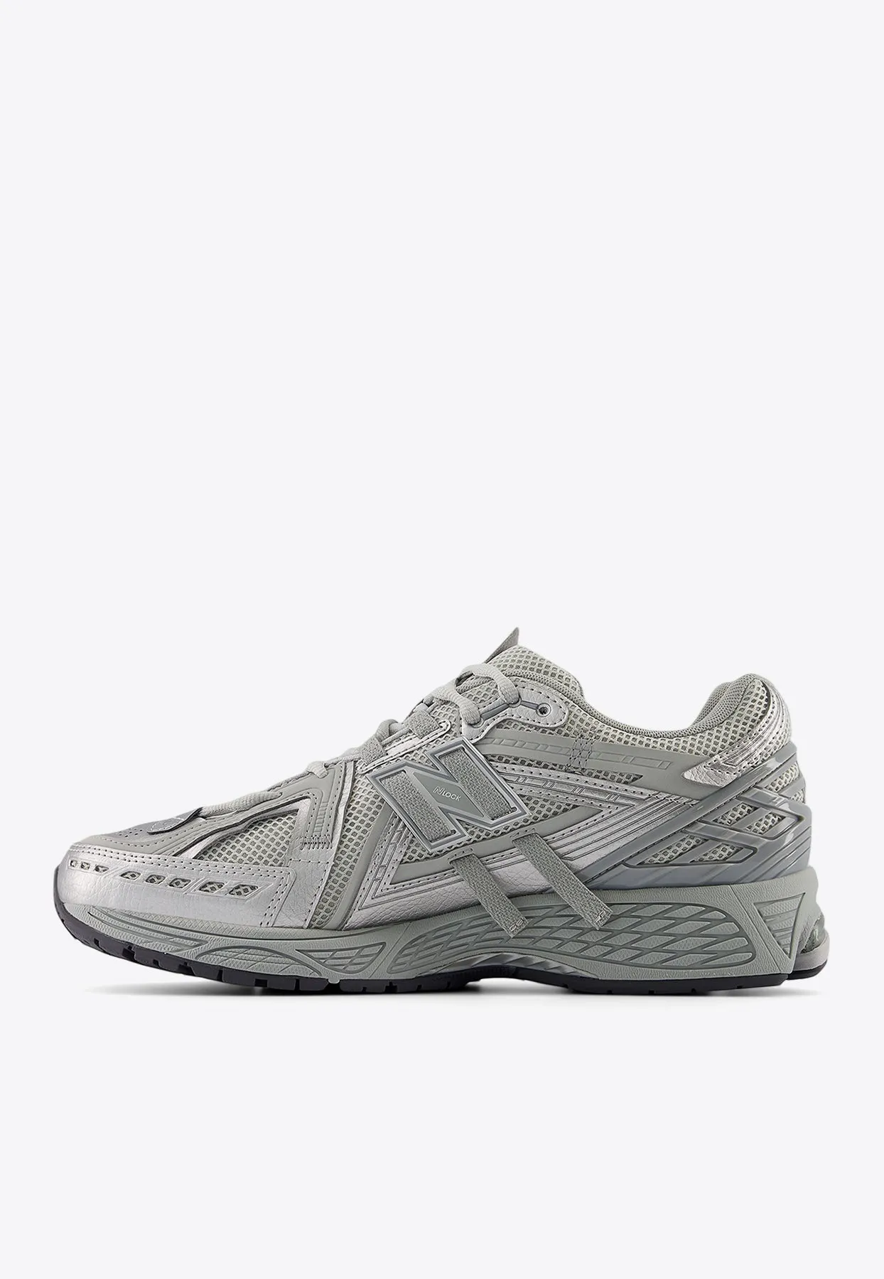 1906A Low-Top Sneakers in Concrete with Silver Metallic and Brighton Gray Teal New Balances