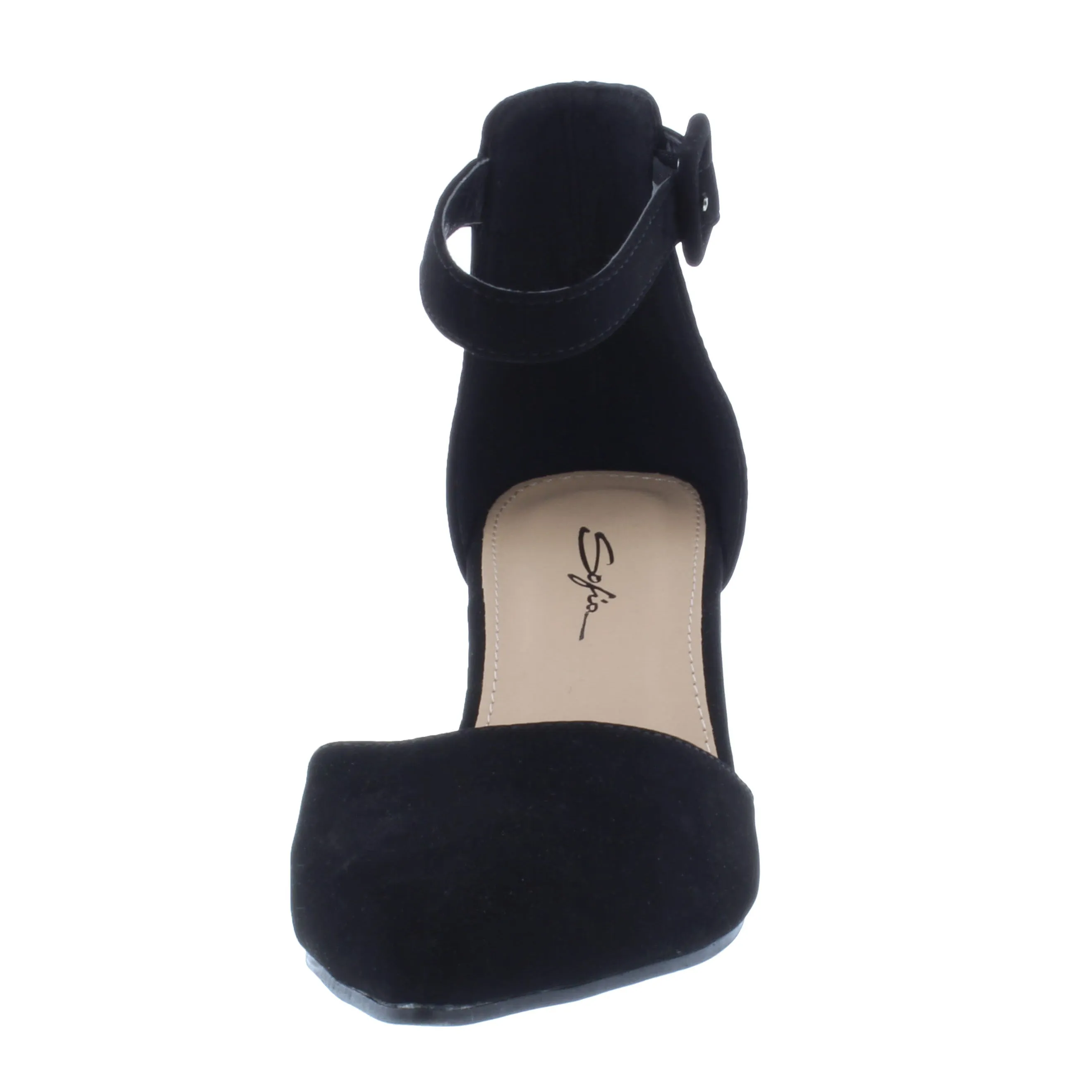 2 Women Closed Heel Suede Sandal Work Sandals