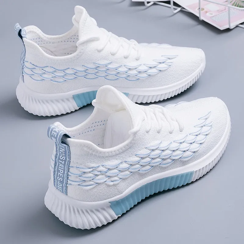 2021 Women Sneakers Woman Running Shoes Female Vulcanized Women's Casual Flats Women Walking Shoes Ladies Summer Plus Size Clearance Running Shoes