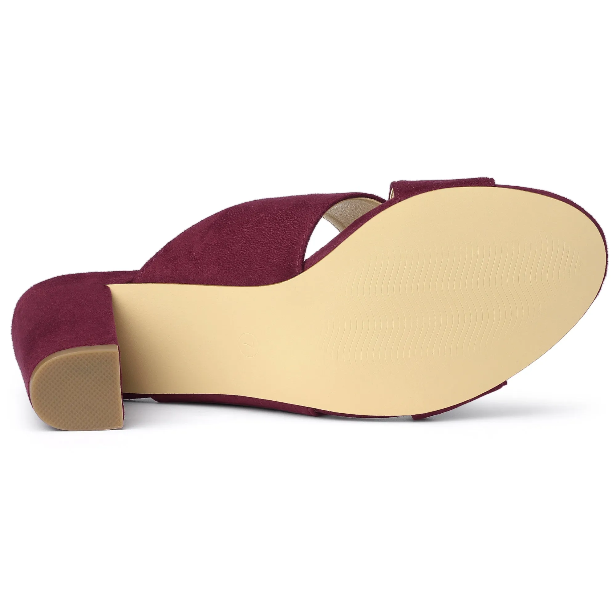 Platform Fisherman Sandals Crisscross Strap Block Heel Slide Sandals