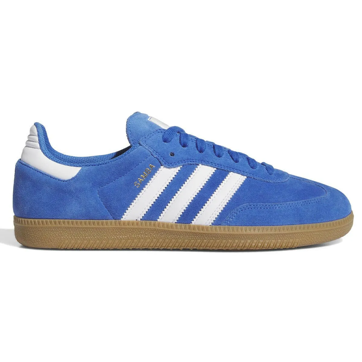 Adidas Skateboarding Shoes Adidas - Samba Adv Shoes Blue/White/Gold