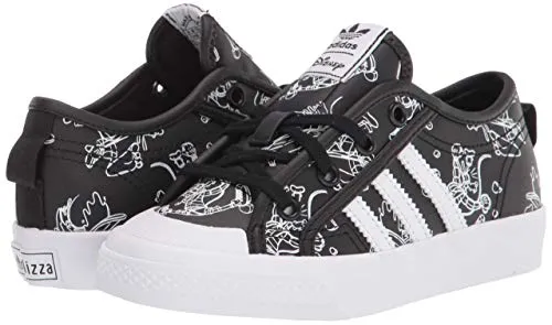 adidas Originals unisex-child Nizza X Disney Sport Goofy,Black/White/White,3.5 Big Kid Adidas Aztec Shoes