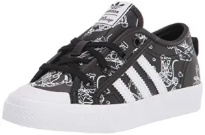 Adidas S2g Spikeless Golf Shoes adidas Originals unisex-child Nizza X Disney Sport Goofy,Black/White/White,3.5 Big Kid