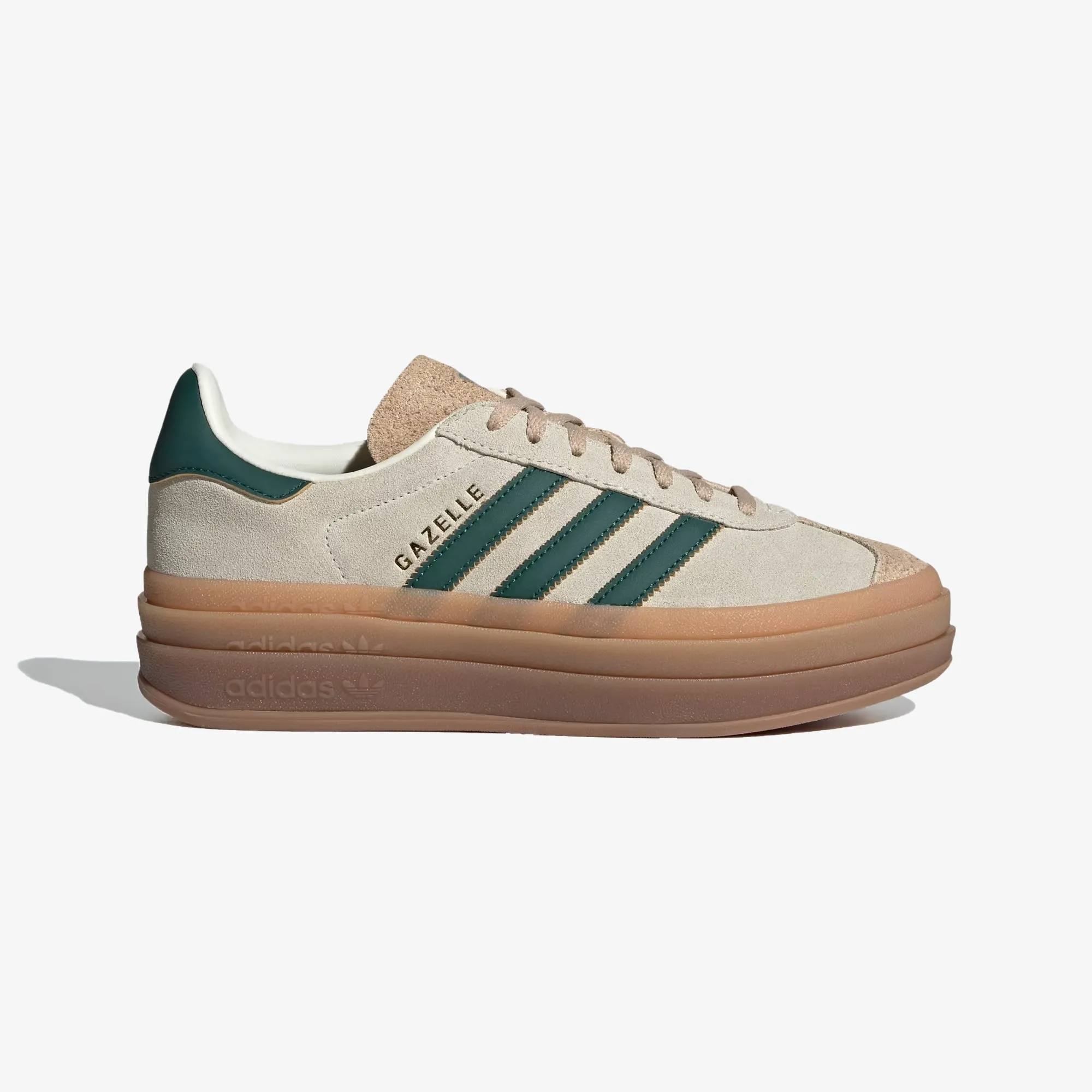 Adidas Originals | WMN'S GAZELLE  { CREAM WHITE/GREEN/MAGIC BEIGE Adidas Brmd Shoes