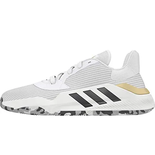 Dragon Ball Adidas Shoes adidas Pro Bounce 2019 Low White/Black/Gold Basketball Shoes 10