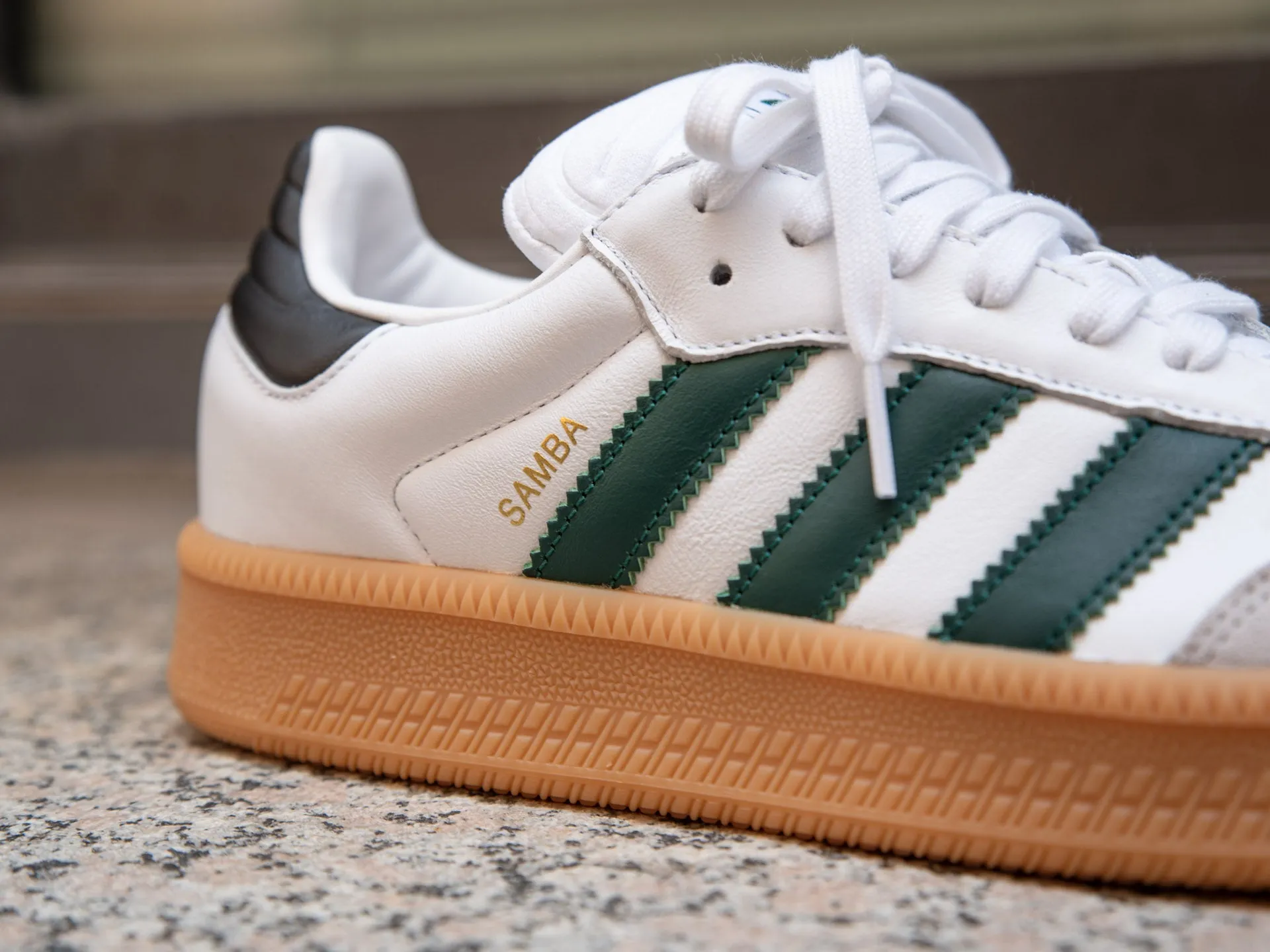Platform Adidas Shoes Adidas Samba XLG 'White/Collegiate Green'