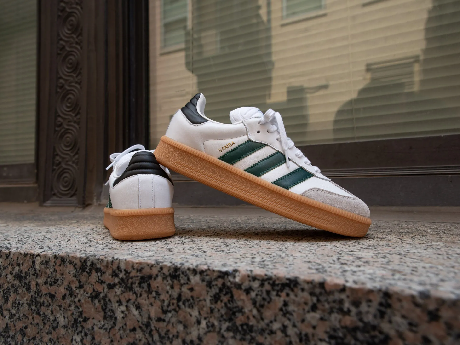 Adidas Samba XLG 'White/Collegiate Green' Adidas Golf Shoes Spikes
