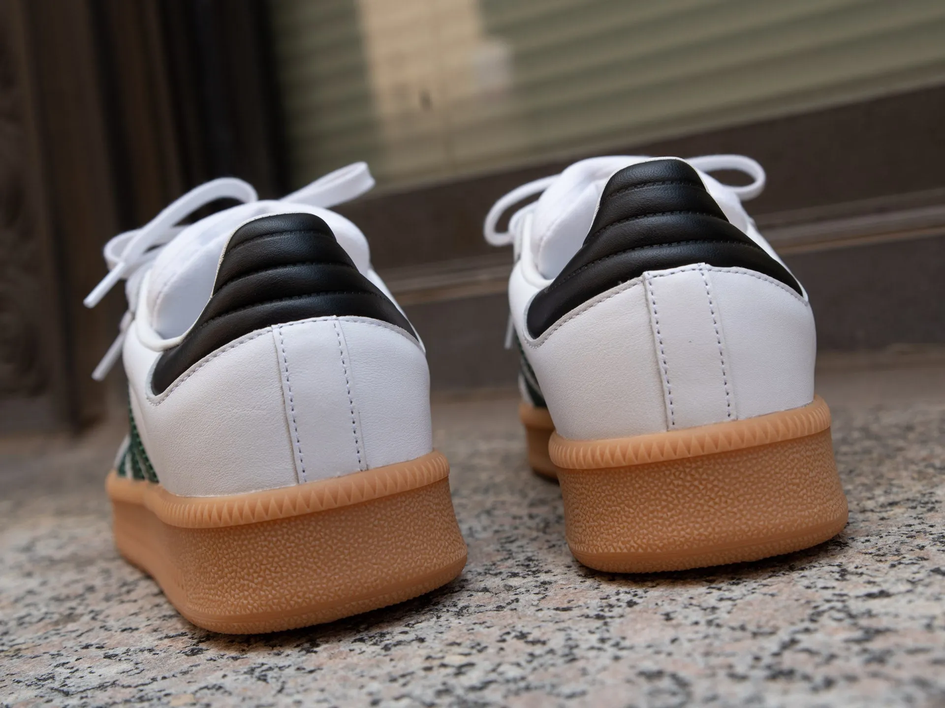 Adidas Samba XLG 'White/Collegiate Green' Adidas Originals Campus Casual Shoes