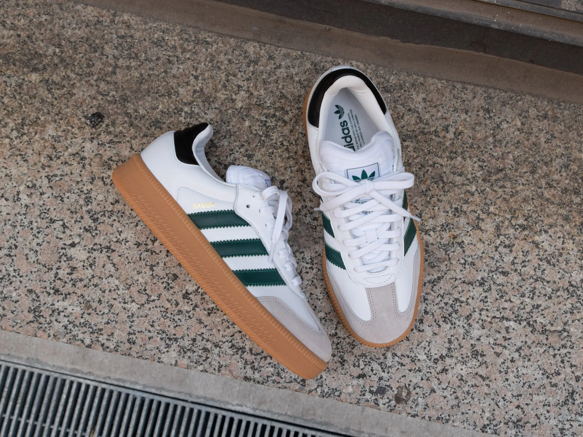 Adidas Samba XLG 'White/Collegiate Green' Best Adidas Shoes For Back Pain
