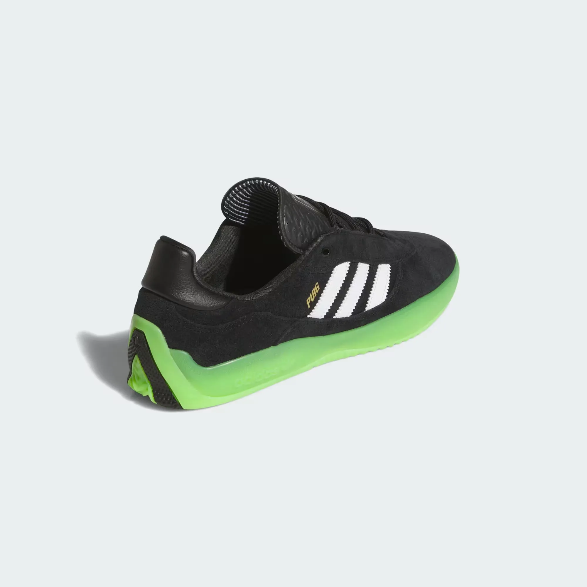 Adidas Skateboarding Puig Skate Shoes - Core Black / Cloud White / Semi Solar Green Adidas Super Shoe