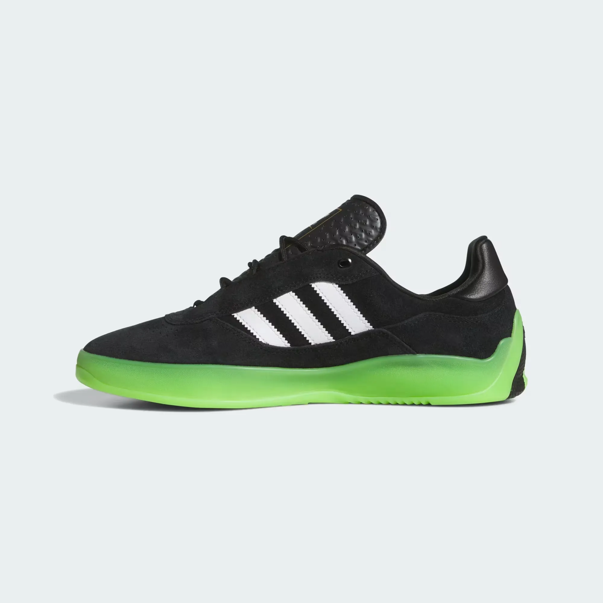 Adidas Skateboarding Puig Skate Shoes - Core Black / Cloud White / Semi Solar Green Adidas Sleek Super Shoes