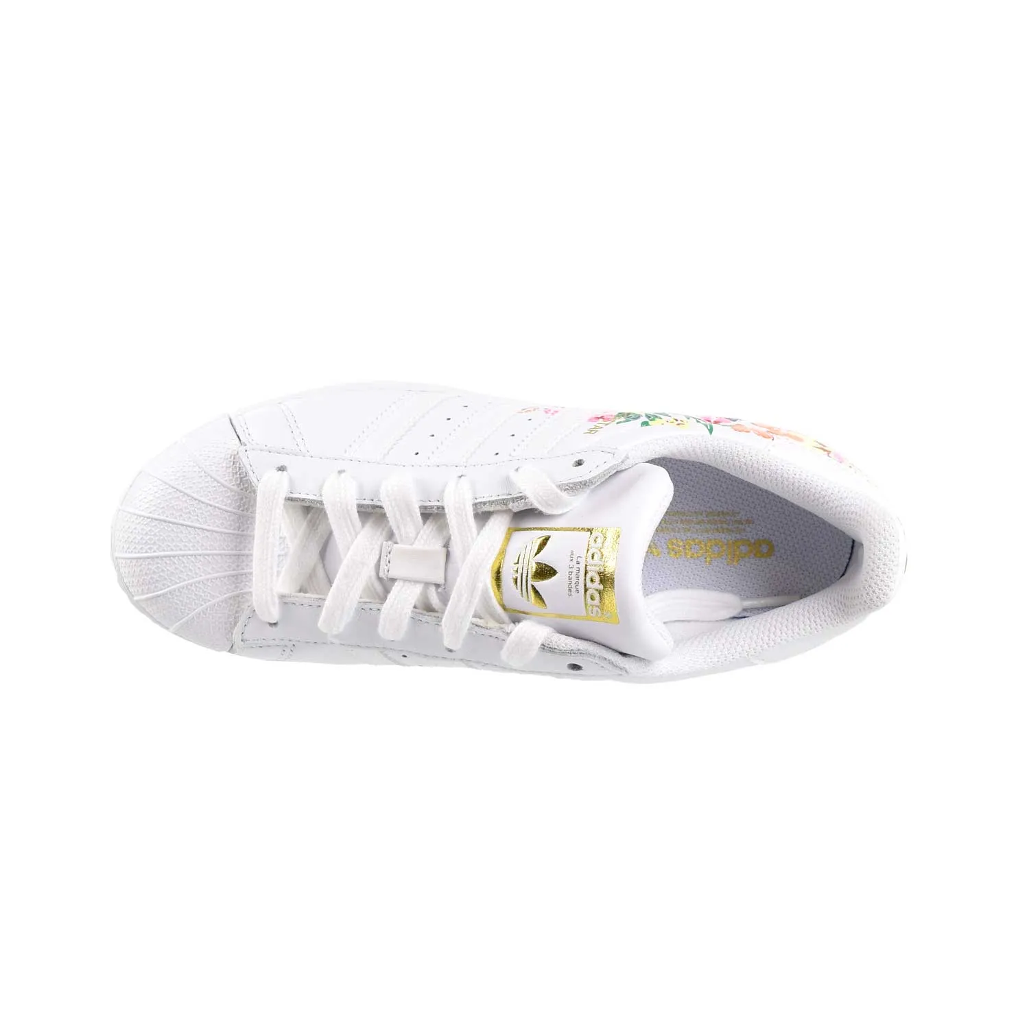 Adidas Superstar Womens Shoes Floral Footwear White/Gold Metallic Adidas Classic Samba Shoes