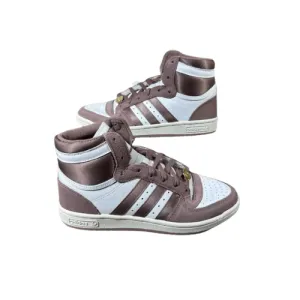 Adidas Top Ten RB Mauve White Womens Shoes Adidas Driving Shoes