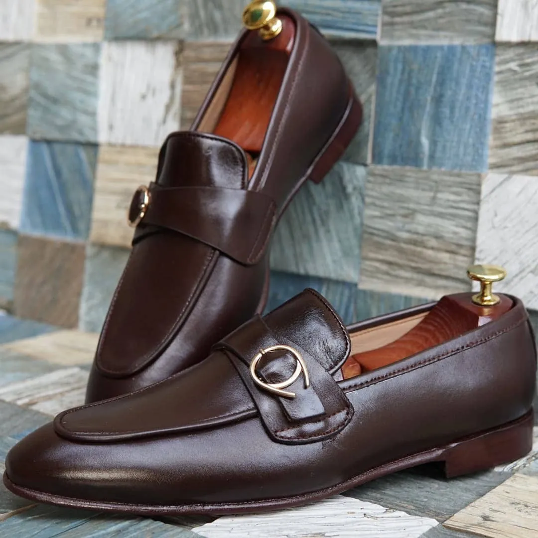 Cream Loafers Adler Shoe - AS 2822 - Brown