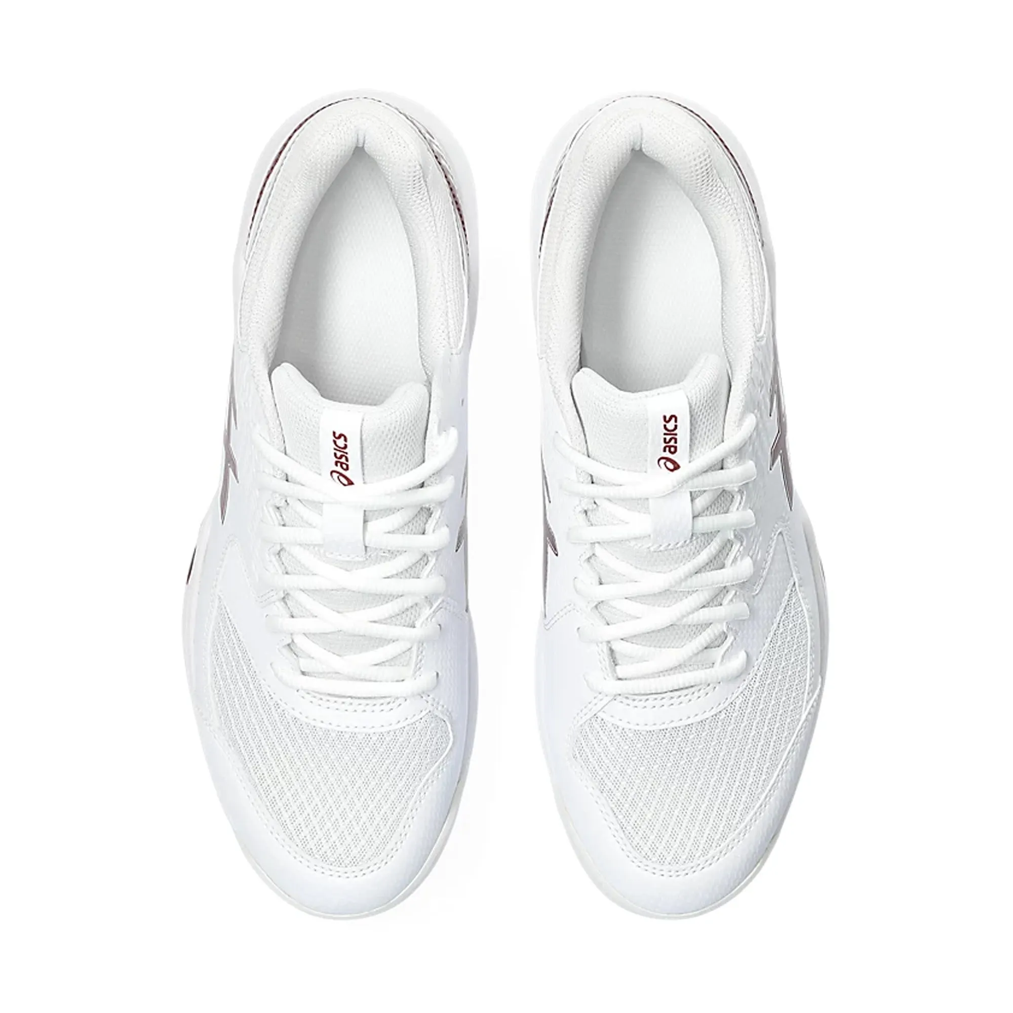 Asics Lightweight Stability Running Shoes Asics Gel Dedicate 8 Tennis Shoes- White/Antique Red