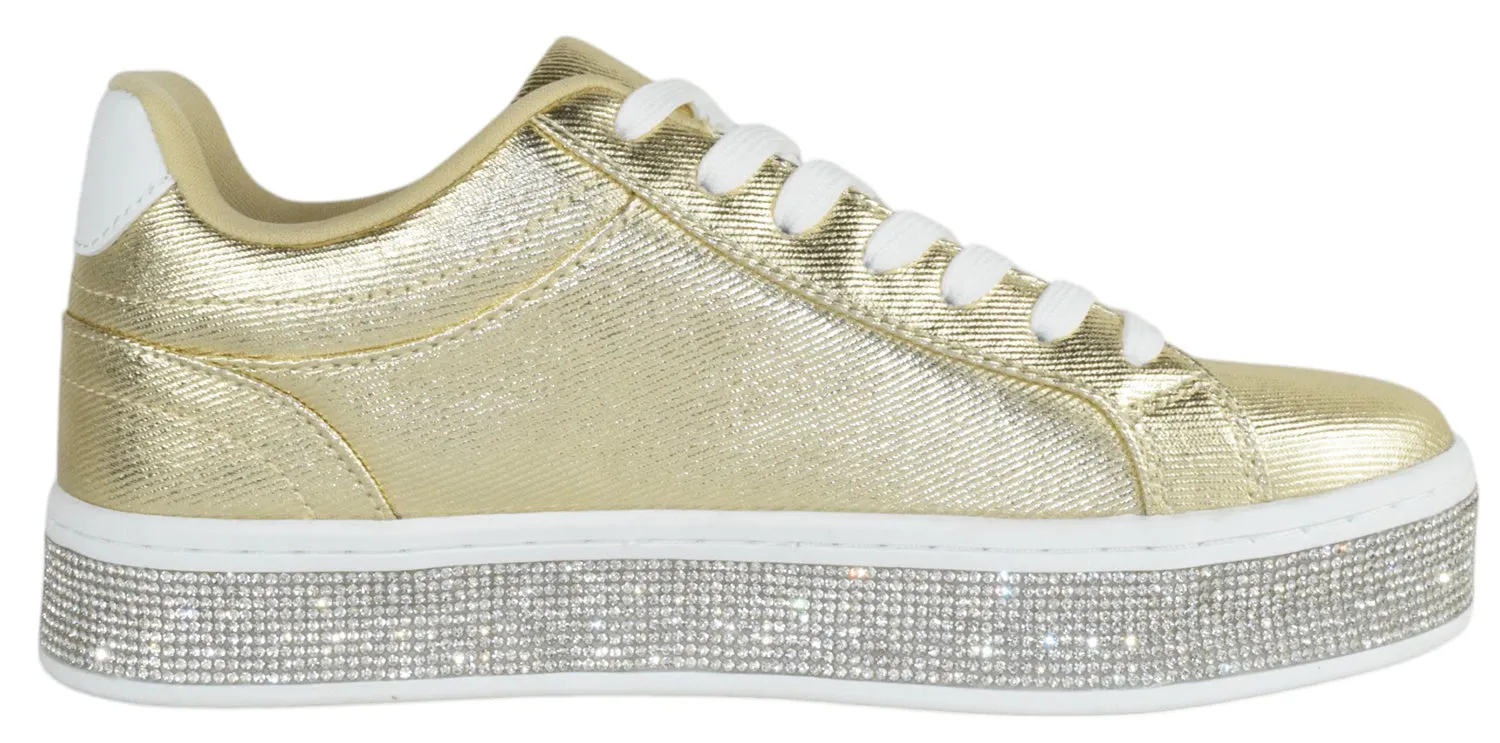 AERIE-1 Gold Top MODA Hermes Sneakers
