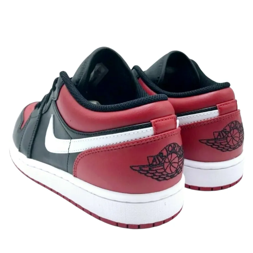 Air Jordan *Men's 1 Low Black/Red Alternate Bred Toe Leather Sneakers (Size 8.5) Asics Gel Superion Running Shoe