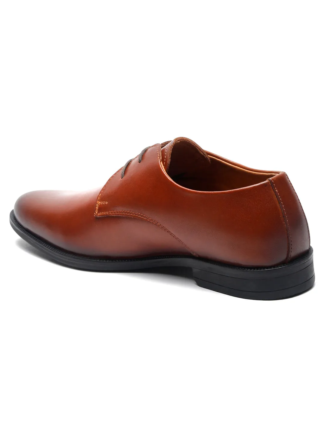 Minimalist Shoes Casual Teakwood Leather Men Solid Brown Derbys