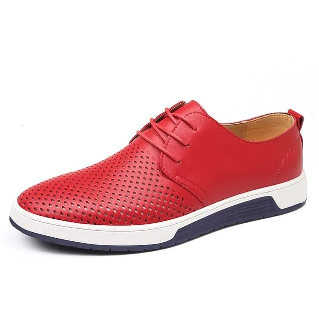 Casual Leather Work Shoes Merkmak Men Casual Shoes