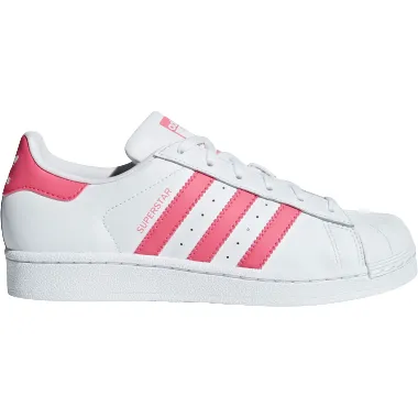 Adidas Kid's Superstar Shoes - Cloud White / Real Pink Shoes Neo Adidas