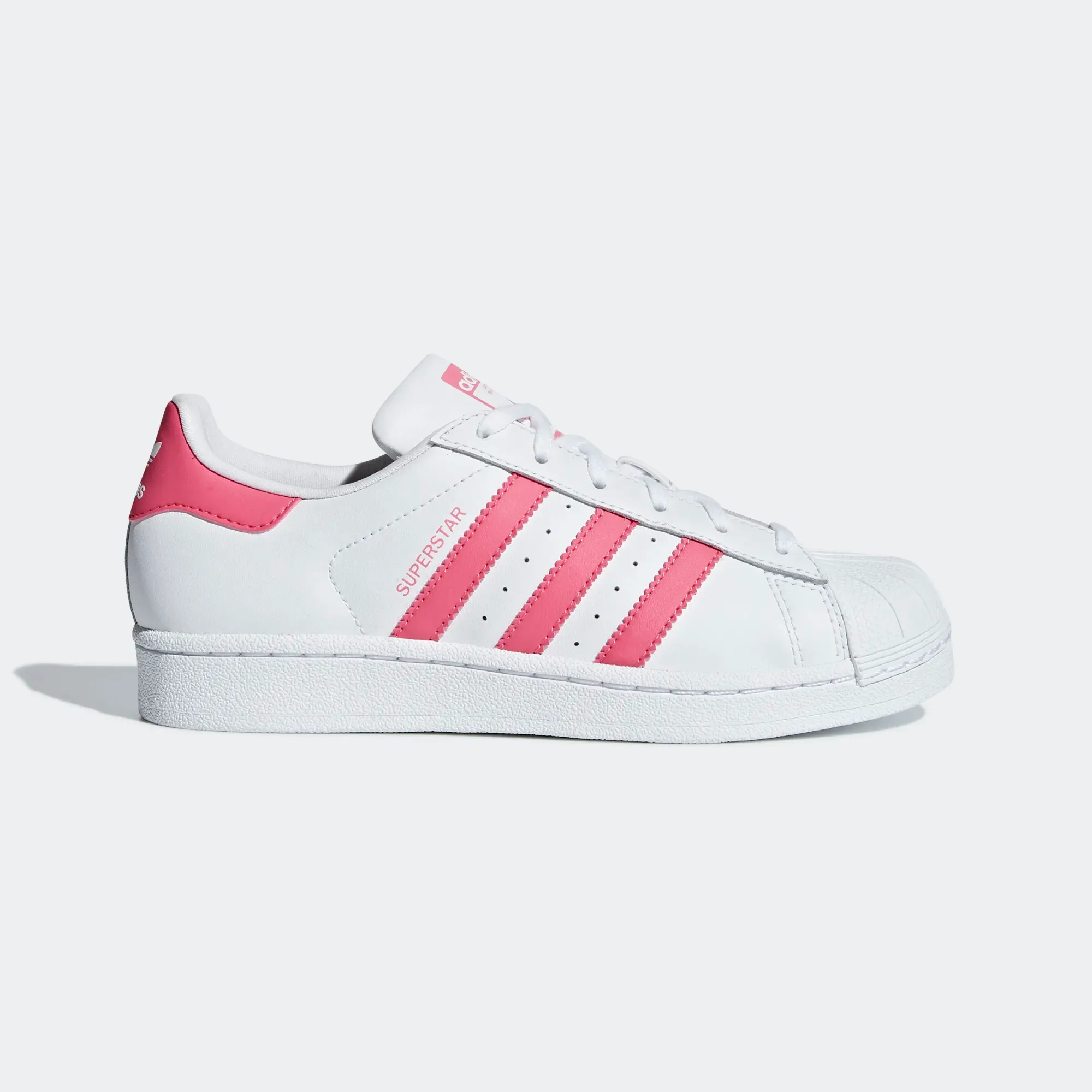 Adidas Running Shoes Traction Comparison Adidas Kid's Superstar Shoes - Cloud White / Real Pink