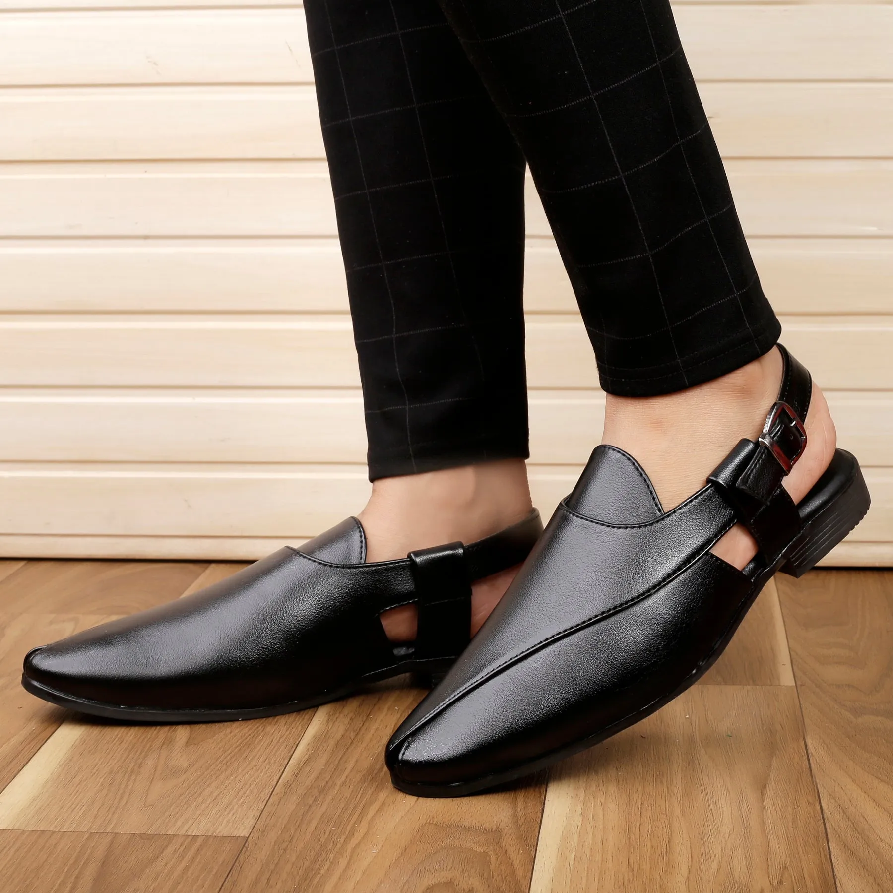 Bacca Bucci NOBILITY Close-Toe Outdoor Open Ethnic Sandals with Buckle North Face Snow Slippers