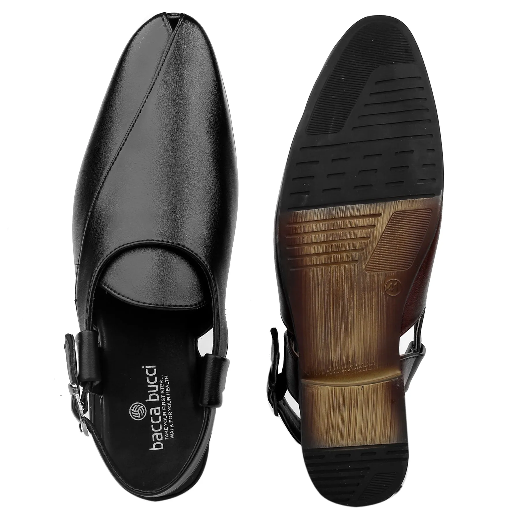 Slippers New Slippers Bacca Bucci NOBILITY Close-Toe Outdoor Open Ethnic Sandals with Buckle