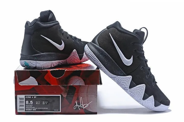 Tiger Asics Running Shoes Nike Kyrie 4 Black White Men Basketball Shoes Sale Size US 7-12