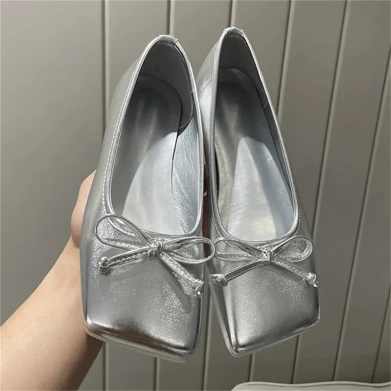 Aneikeh PU Sequined Cloth Flats Ladies Comfort Leisure ROME Hoka Feet Shoes