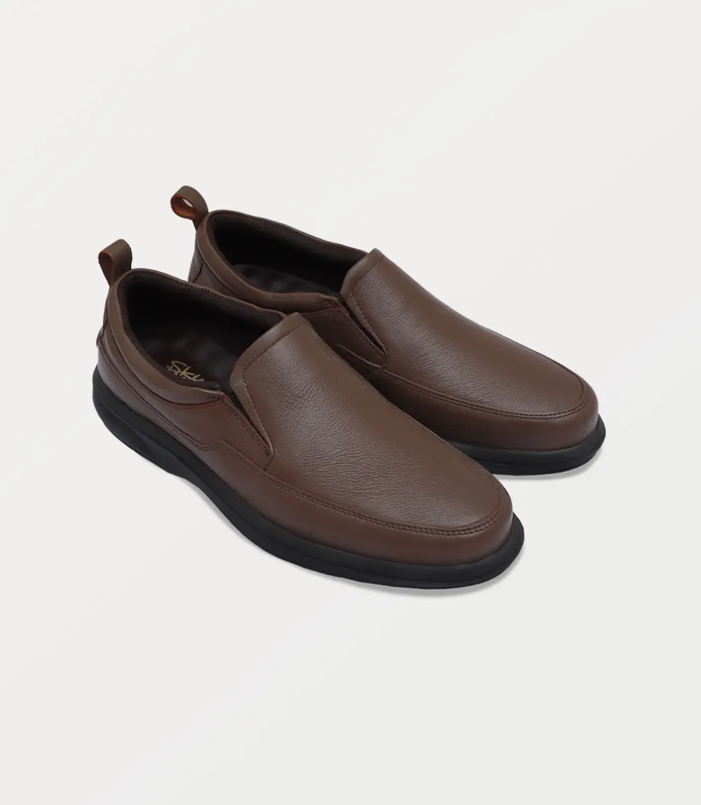 BM6771-BROWN-Men Slip on Slip On Sneaker Shoes