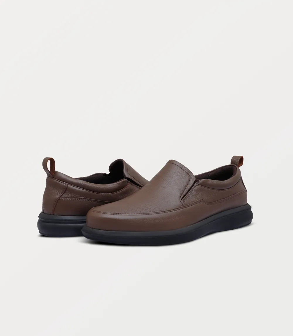 BM6771-BROWN-Men Slip on Slip Ons For Summer