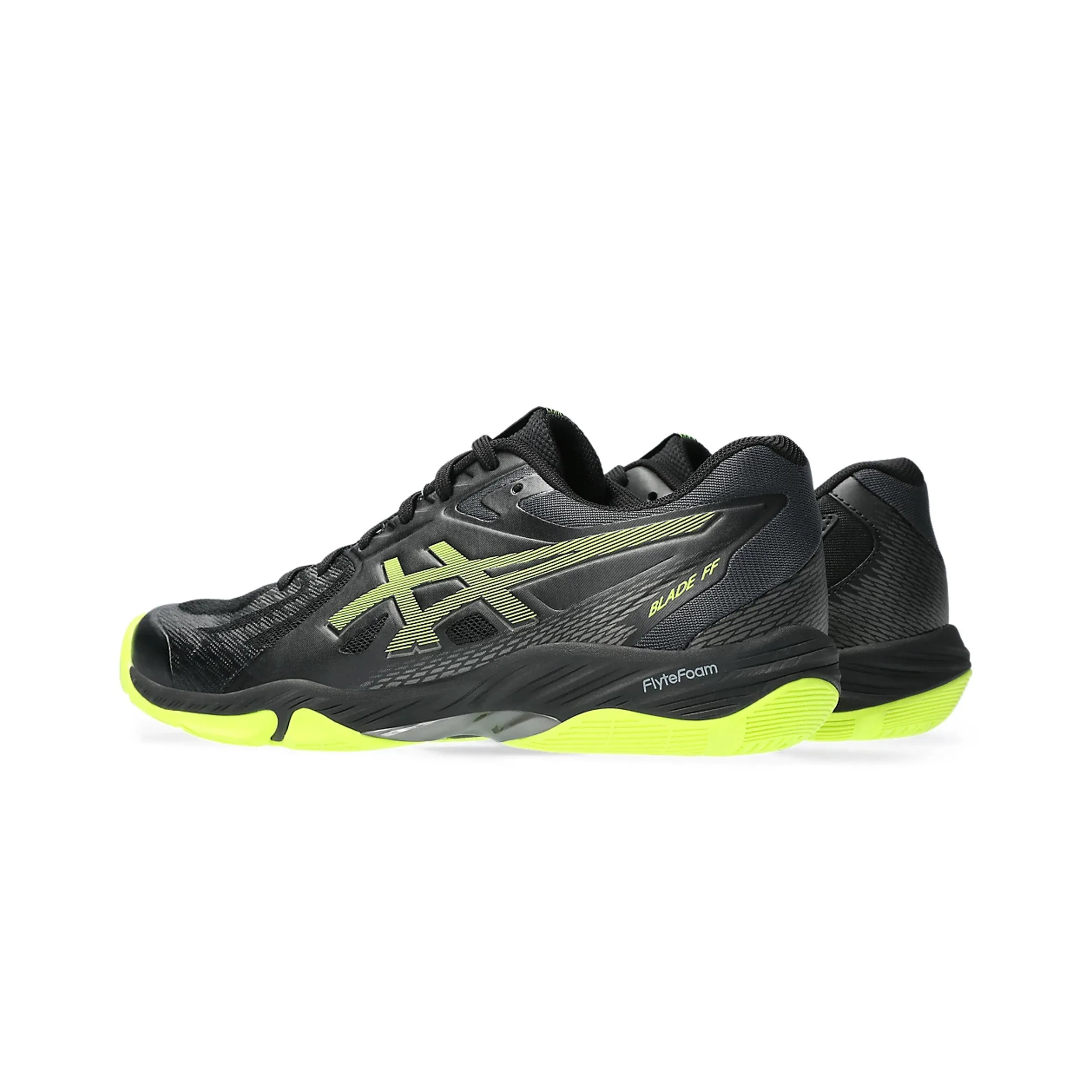 Asics Blade FF (Black/Safety Yellow) Badminton Shoes Asics Waterproof Running Shoe