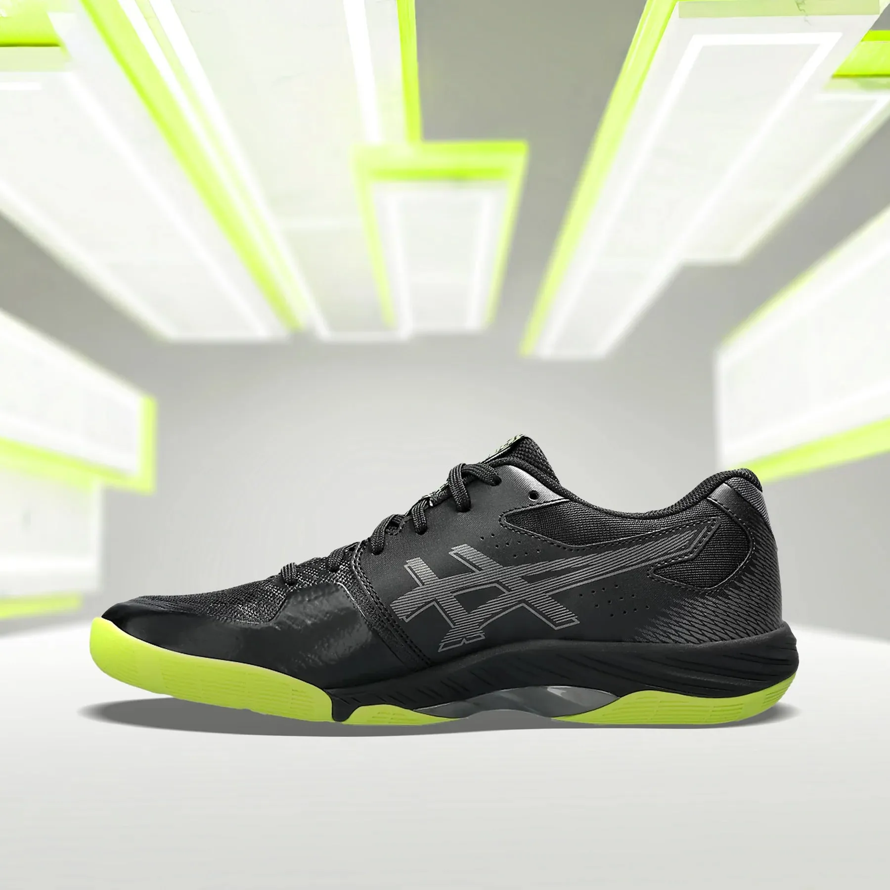 Asics Blade FF (Black/Safety Yellow) Badminton Shoes Custom Asics Ex Eo Wrestling Shoes