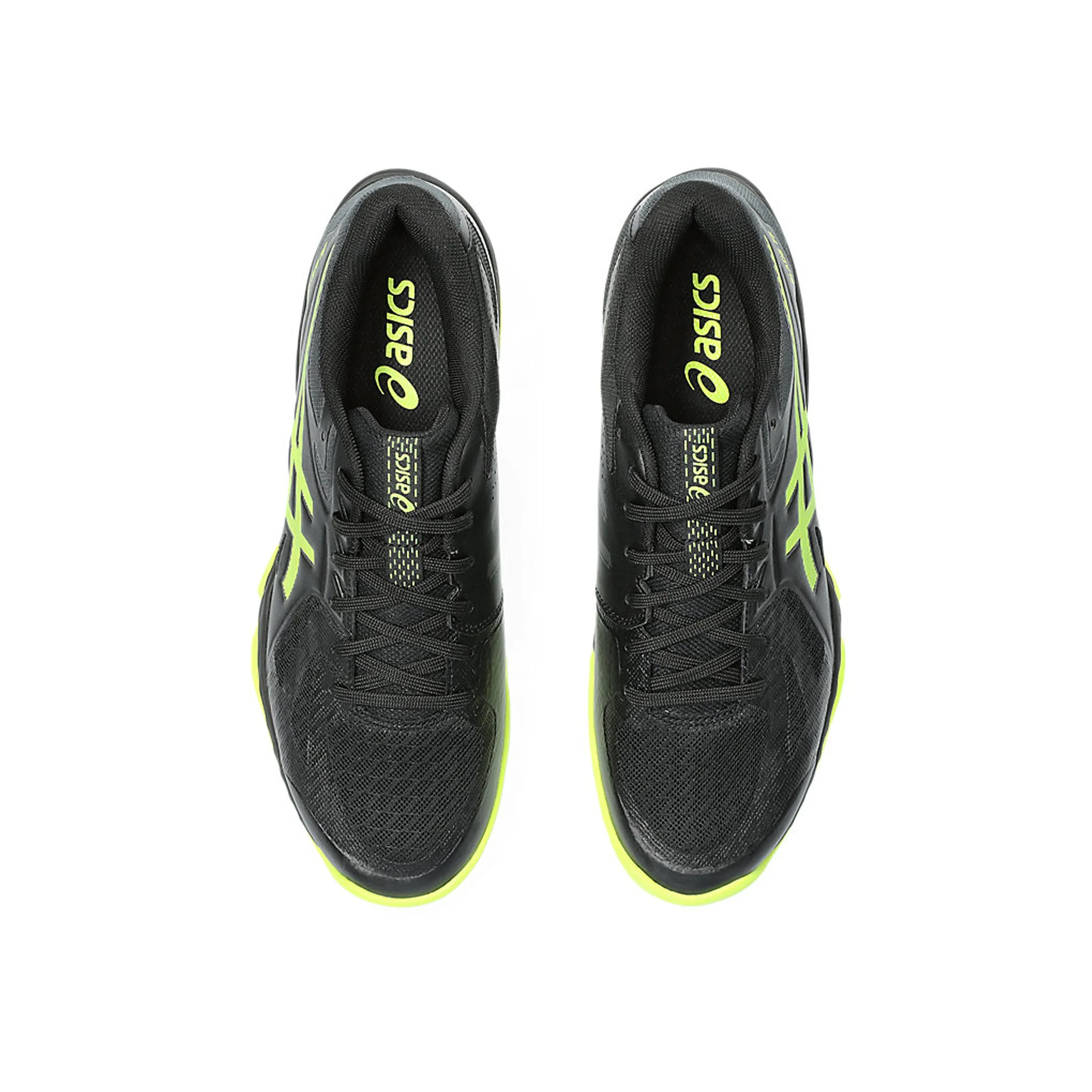 Asics Blade FF (Black/Safety Yellow) Badminton Shoes Asics Gum Sole Shoes