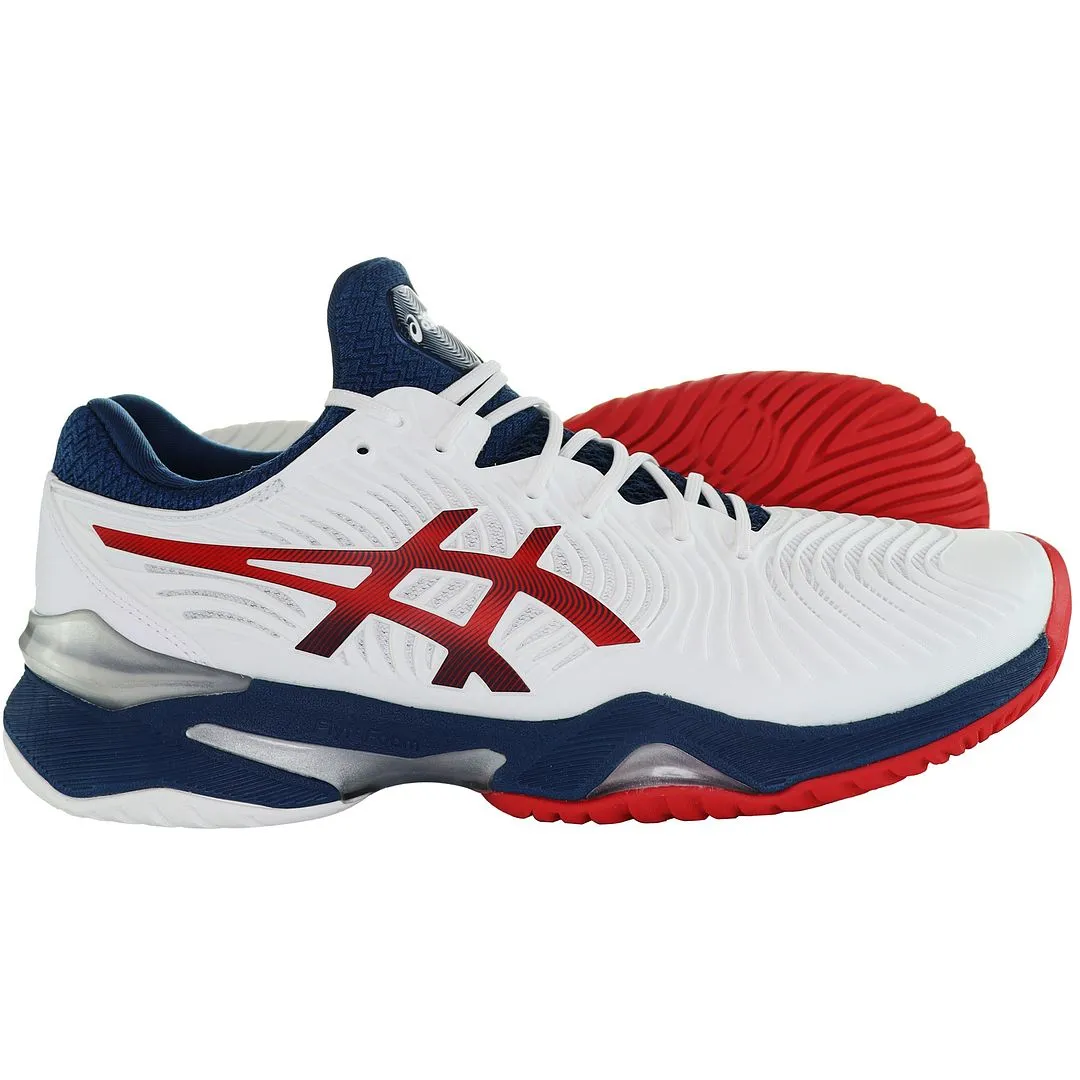 Asics Court FF 2 Tennis Mens White Trainers Asics Onitsuka Tiger Shoes