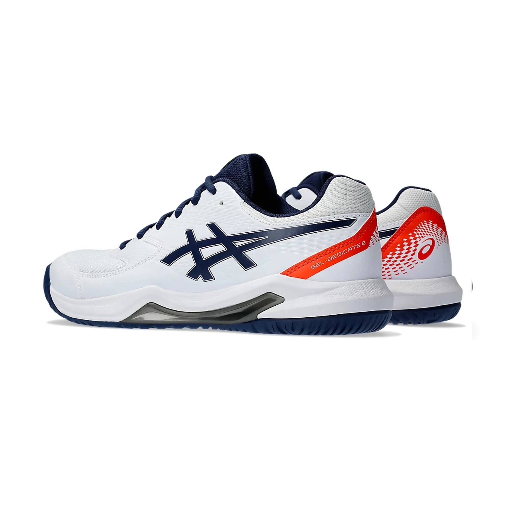 Asics Tennis Shoes Gel Resolution 8 Asics Gel Dedicate 8 Tennis Shoes- White/Blue Expanse