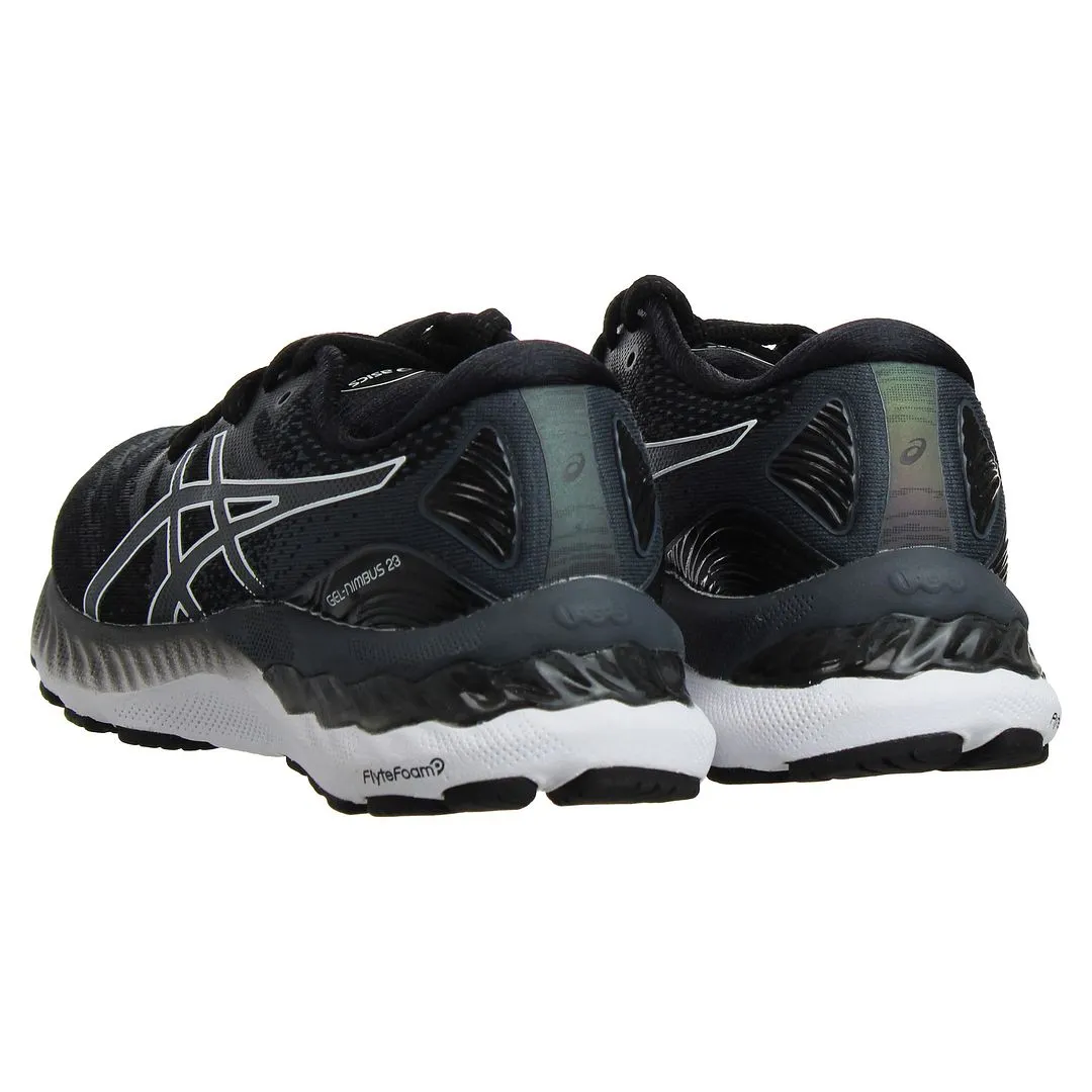 Asics Gel-Nimbus 23 Womens Black Running Trainers Asics Onitsuka Tiger Wrestling Shoes