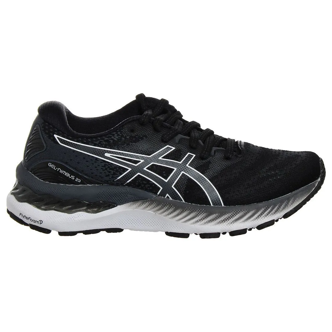 Asics Shoes Durability Asics Gel-Nimbus 23 Womens Black Running Trainers