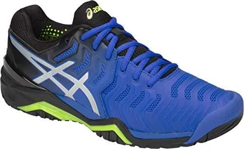 Asics Gel-resolution Tennis Shoes ASICS Gel-Resolution 7 Men's Tennis Shoe, Illusion Blue/Silver, 10.5 D US