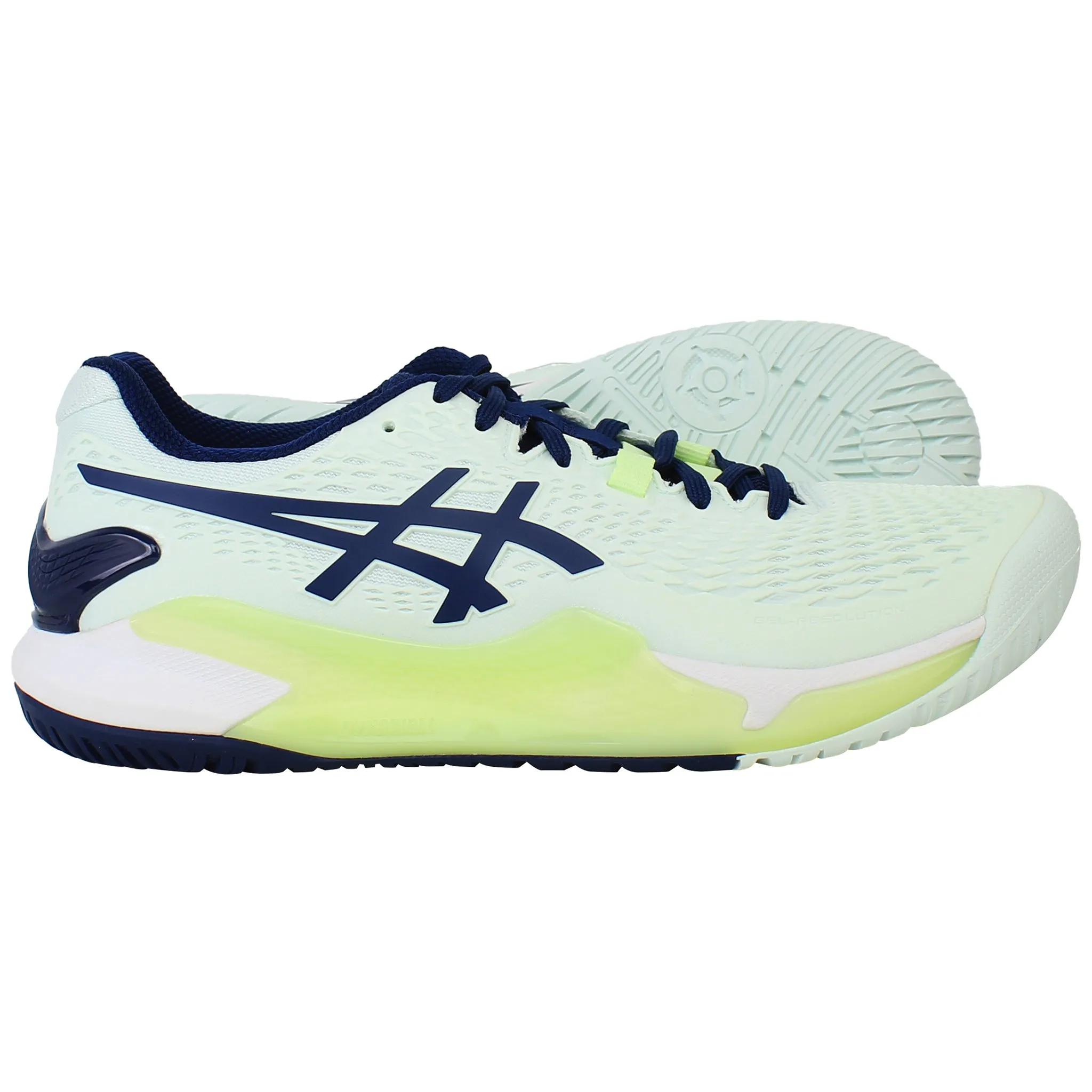 Asics Gel-Resolution 9 Womens Blue Tennis Shoes Asics Shoes Good For Running
