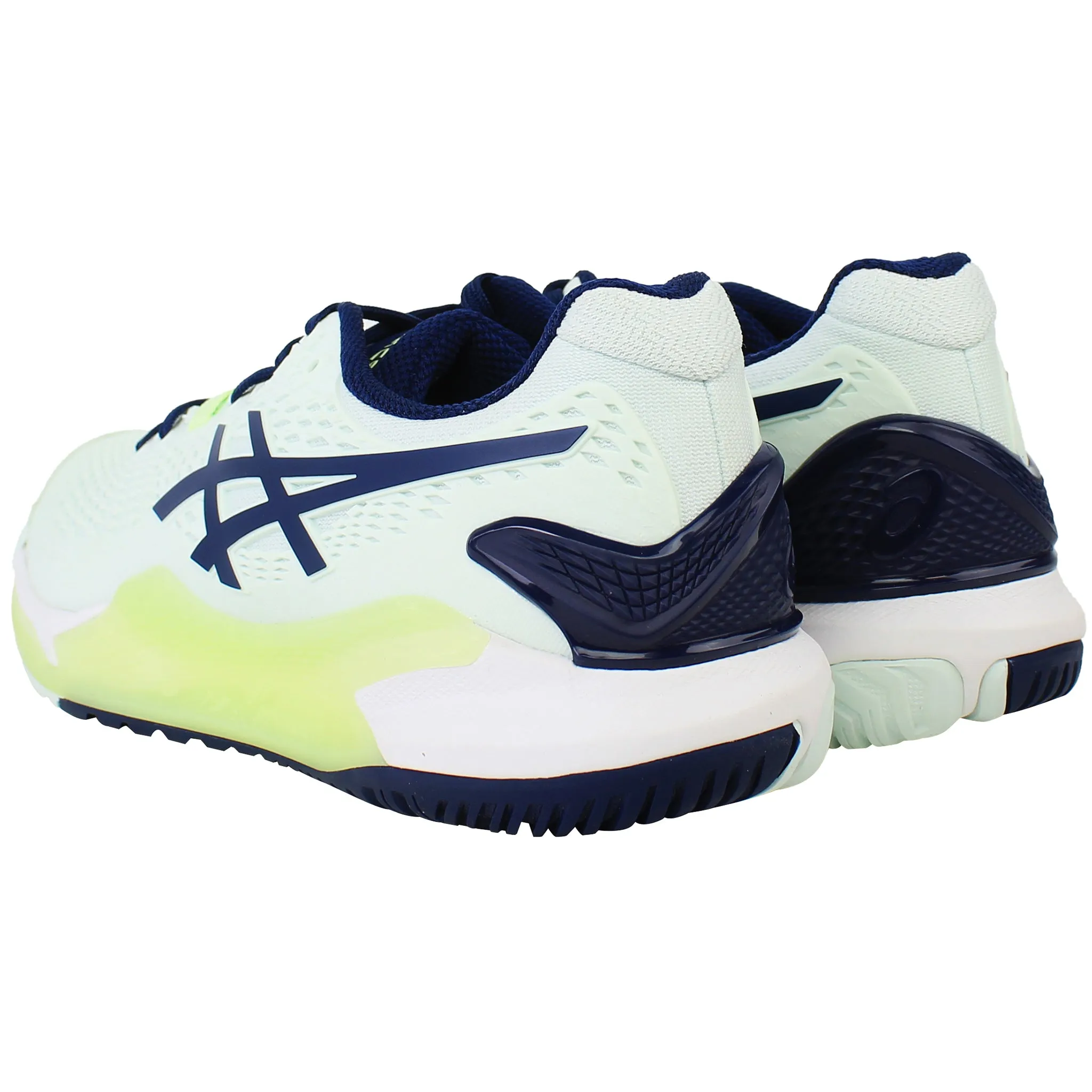 Asics Gel-Resolution 9 Womens Blue Tennis Shoes Asics Wrestling Shoes Size 6