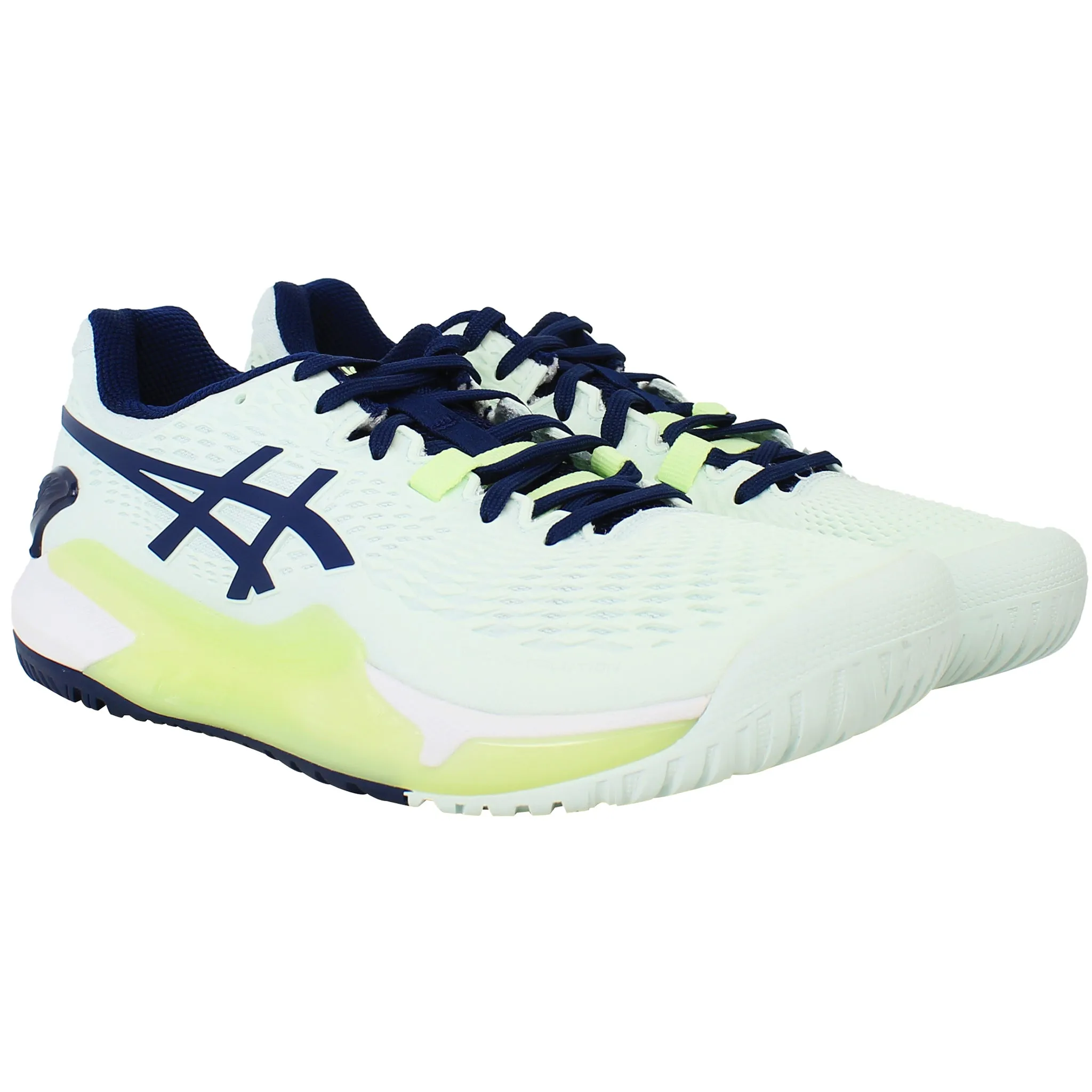 Asics Gel-Resolution 9 Womens Blue Tennis Shoes Asic Gel Mens Shoes