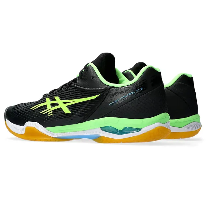 Asics Men's Court Control FF 3 Badminton Shoes (Black/Lime Burst) Best Type Of Asics Running Shoe