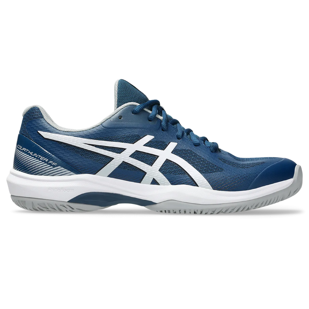 Used Asics Wrestling Shoes Asics Men's Court Hunter FF Indoor Court Shoes AW25 Mako Blue Gravel