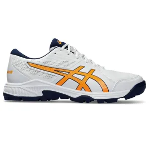 Asics Gel-contend 4 Running Shoe ASICS Men's Gel-Peake 2 GS Cricket Shoe (White/Orange)