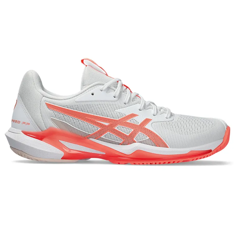 Asics Solution Speed FF3 White/Sun Coral Women's Tennis Shoes Asics Gel-quantum 90 Iv Sportstyle Shoe