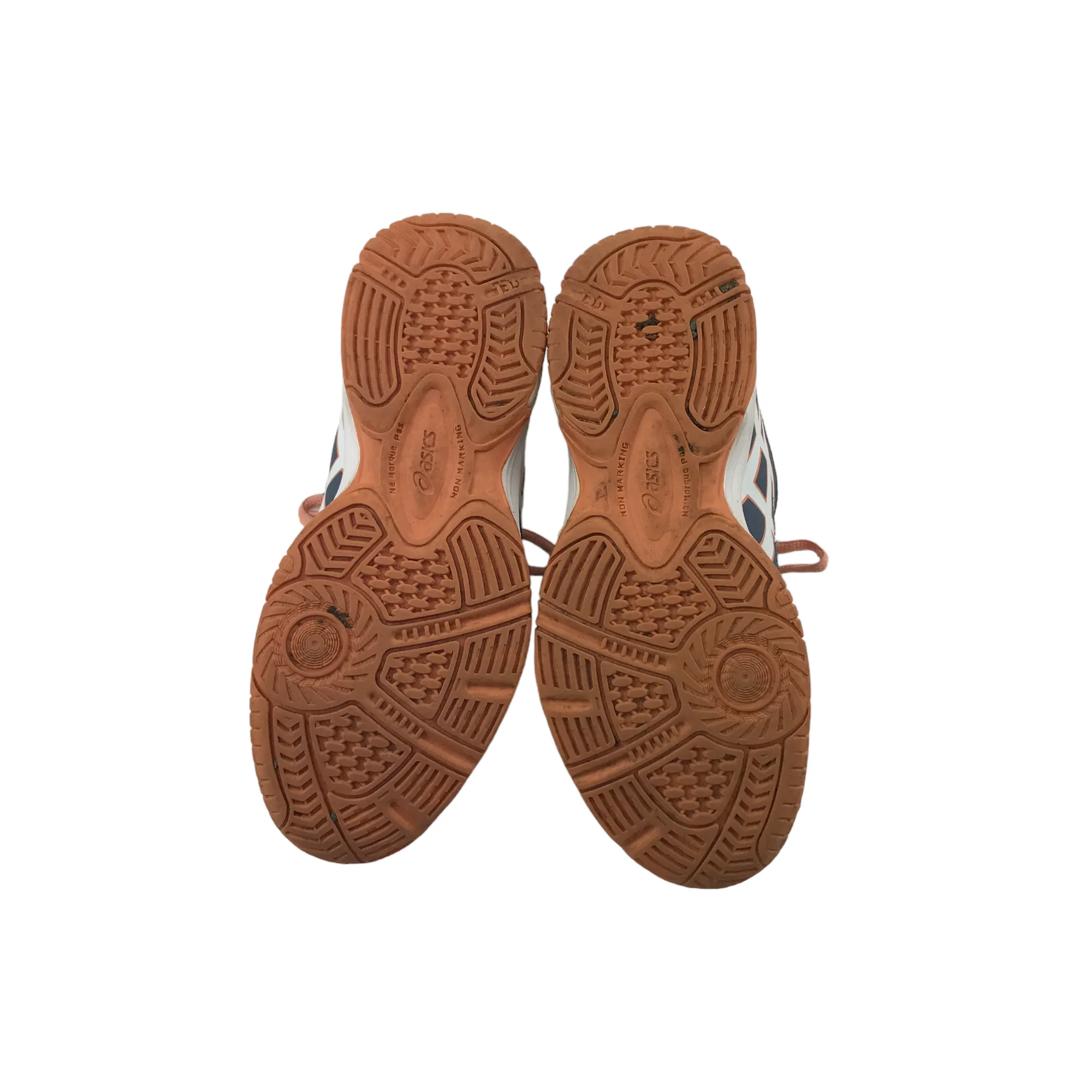 Asics Trainers Shoe Size 3 Grey and Peachy with Laces Asics Shoes For Half Marathon