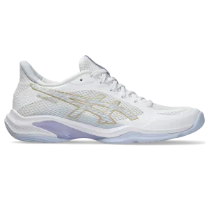 Asics Women's Blade FF 2 Indoor Court Shoes AW25 White Blue Fade Best Asic Running Shoe