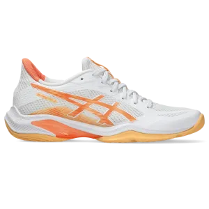 Asics Women's Blade FF 2 Indoor Court Shoes AW25 White Vivid Coral Asics Ff Clay Tennis Shoes