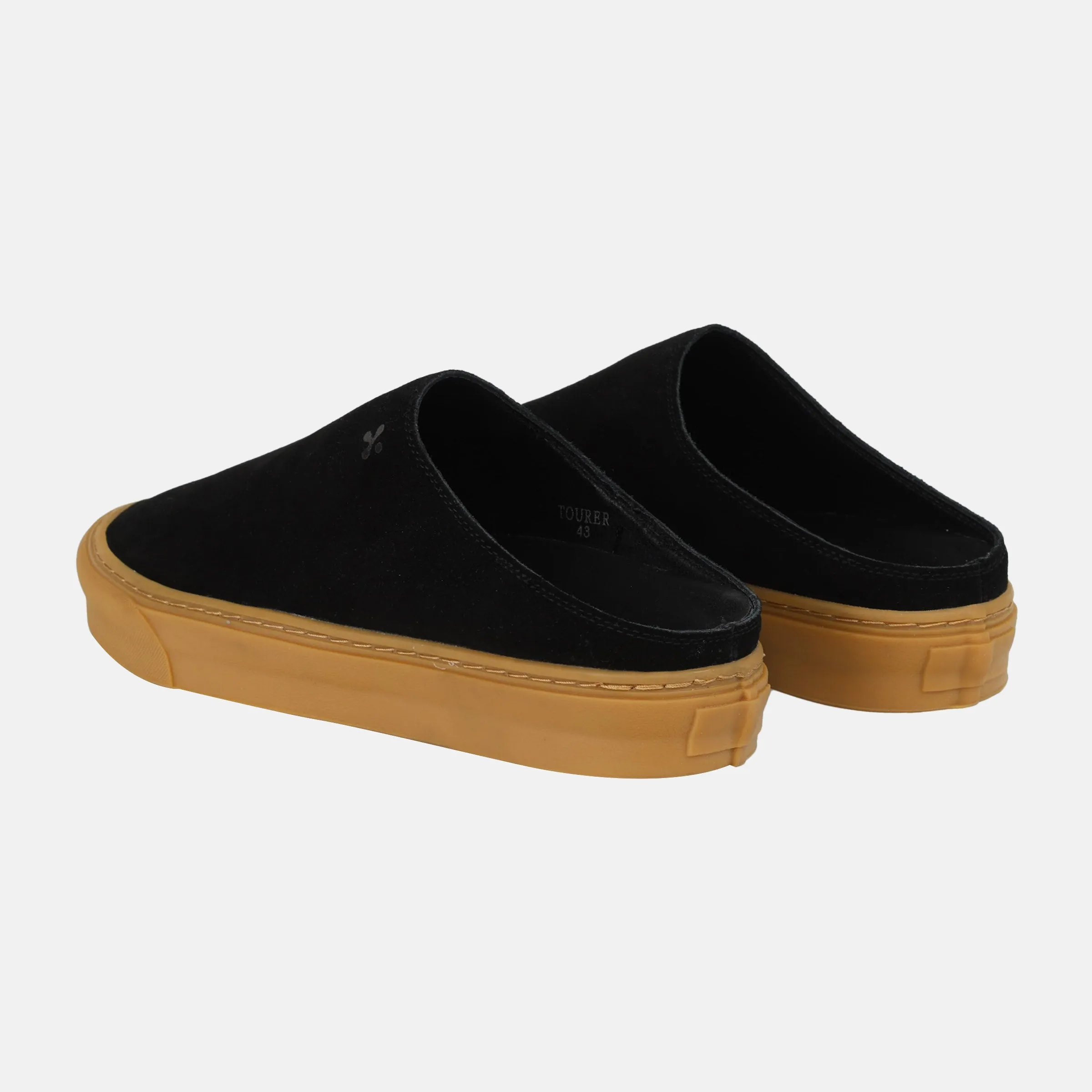 Mens Slip On Duck Shoes TOURER Black